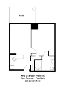 Whitlock place 1 570 sq. ft. (maple)